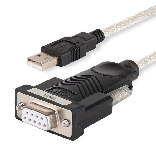 力特（Z-TEK）电脑数据线工业9孔串口USB2.0转RS232串口线db9母头测式线FT232芯片 黑色 0.5M-DB9母头-ZE734【彩盒包装】