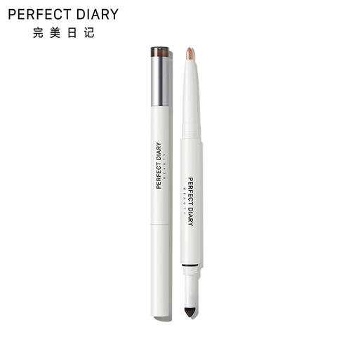 完美日记（PERFECT DIARY）光彩双效卧蚕笔 #2香槟金（高光棒防水不易晕染珠光眼影笔）