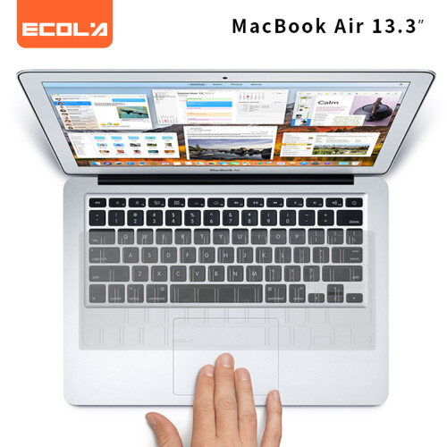 宜客莱（ECOLA）苹果笔记本键盘膜保护膜MacBook Air/Retina版/Pro13,15英寸/一体机电池版 透明纤薄EA004