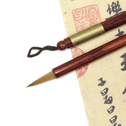 六品堂 文房四宝毛笔狼毫书法 写心经文抄经本书法蝇头小楷毛笔 狼尾小号湖笔