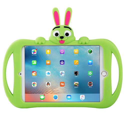 苹果iPad软壳外皮套iPad air2保护套ari2平板9.7寸电脑ipa1566/A1567儿童 绿色 ipad air2【6代】