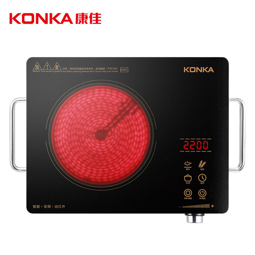 康佳（KONKA）电陶炉 家用电磁炉电茶炉光波炉红外炉不挑锅大功率 KES-W22CS208