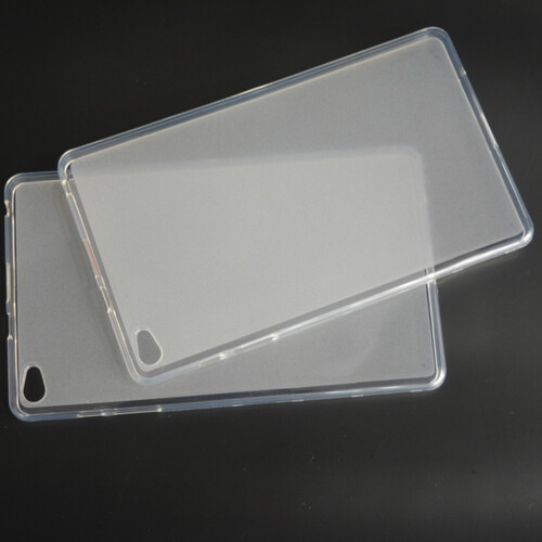 科虎 华为m2保护皮套揽阅MediaPad m2-801w m2-803L平板8英寸硅胶套 透明硅胶套+钢化膜+金属平板支架