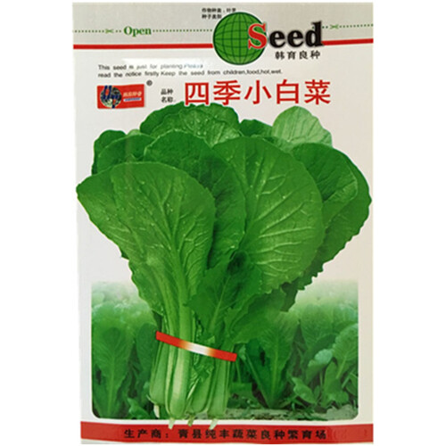一播大地 四季春菜 四季小白菜 蔬菜种子菜籽 阳台种菜 盆栽 高出芽率精装 原包装四季小白菜