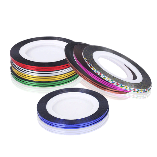 云钻(Yunzuan) 美甲饰品 美甲金属线 金银线 贴纸 彩绘线 带背胶多色可选 银色