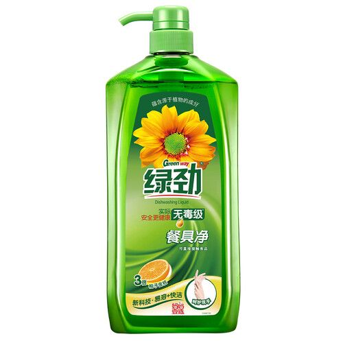 京东超市绿劲 新一代餐具净 2kg（柚子金桔） 洗洁精 妈妈1选