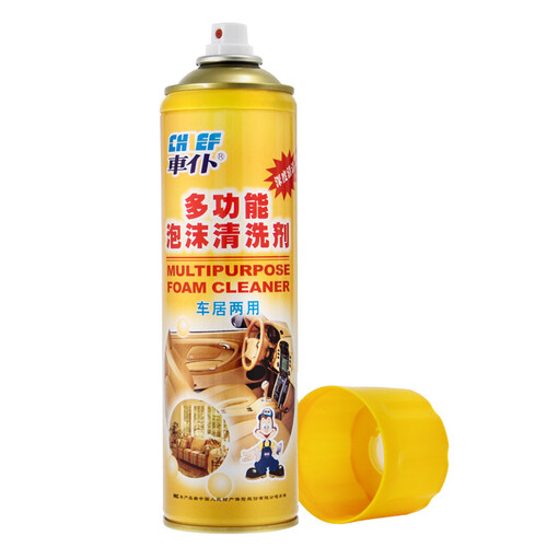 车仆（Chief）多功能泡沫清洗剂550ml 汽车内饰清洁清洗剂顶棚真皮革座椅去污 大瓶实惠装