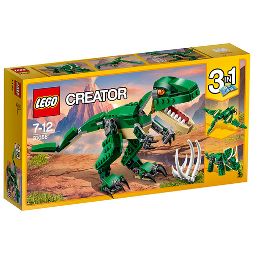 京东超市乐高(LEGO)积木 创意百变组Creator凶猛霸王龙7-12岁 31058 儿童玩具 男孩女孩生日礼物