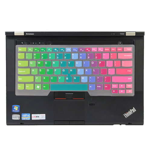 联想ThinkPad翼480/E470c/e490/e480 14英寸笔记本电脑键盘膜包套装T210 彩虹14色渐变