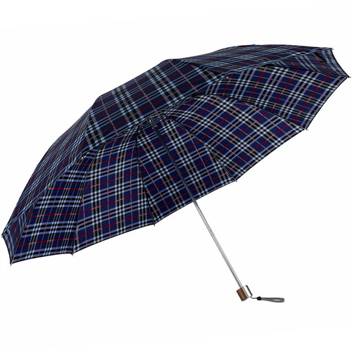 京东超市天堂伞 特大加固三折全钢晴雨伞3309E格016兰格