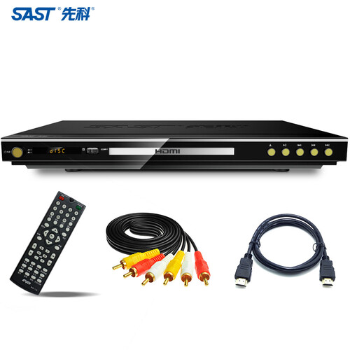 先科（SAST）SA-005 dvd影碟机播放机 HDMI接口高清播放器带光纤VCD HD CD智能USB播放机