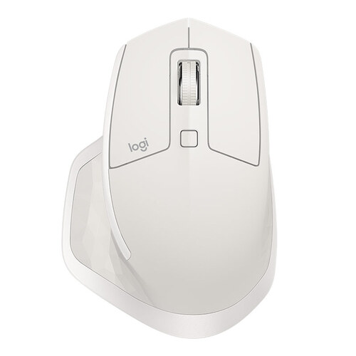 罗技（Logitech）MX Master 2S 鼠标 无线蓝牙鼠标 办公鼠标 右手鼠标 优联 哑光白 自营 带无线2.4G接收器