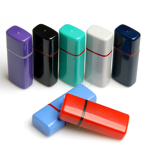 橙橙物语 刻章光敏印章定制 姓名章名字印章私章长方形自动出油小扁印章 个人名字章签名章制作