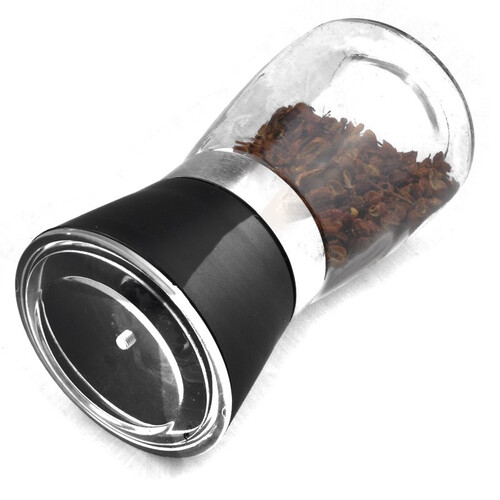 京东超市千团精工 手动陶瓷芯玻璃调料罐 黑胡椒花椒研磨器 YMQ-1