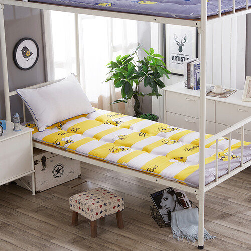 月语家纺 学生宿舍用床垫床褥褥子 大学寝室单人垫背0.9米床 小蜜蜂 90cm*195cm