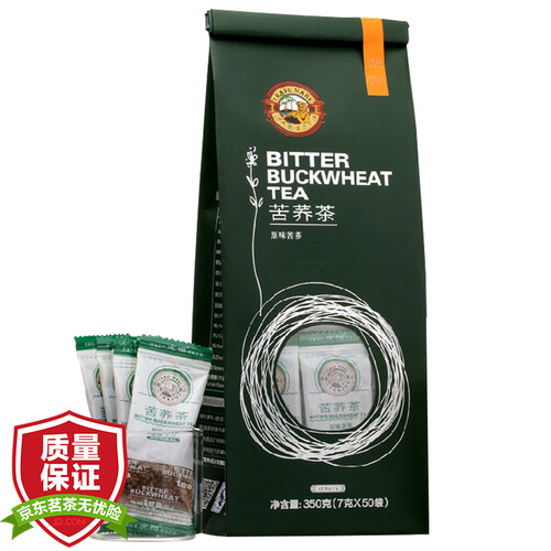 京东超市中国香港品牌 虎标 茶叶 养生茶 苦荞茶 四川大凉山 全胚芽荞麦茶 小袋装 350g/袋