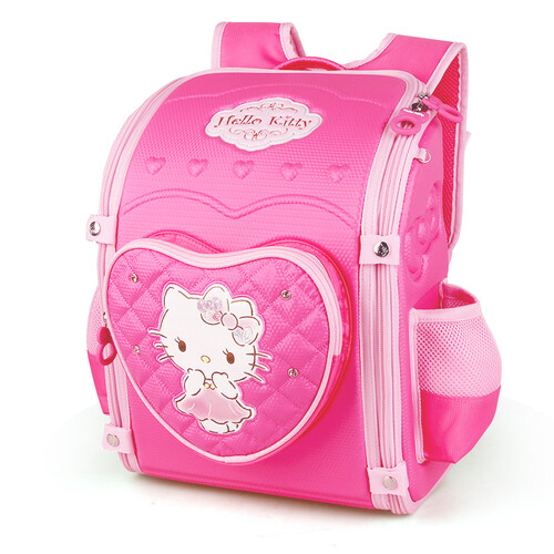 凯蒂猫（hellokitty）KT1009 1-3-4年级书包小学生女童6-10岁女孩减负儿童双肩背包 玫红