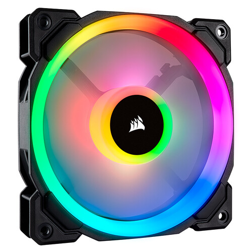 美商海盗船 (USCORSAIR) LL120 RGB 单颗装 双灯环 炫彩灯光 12CM电脑风扇