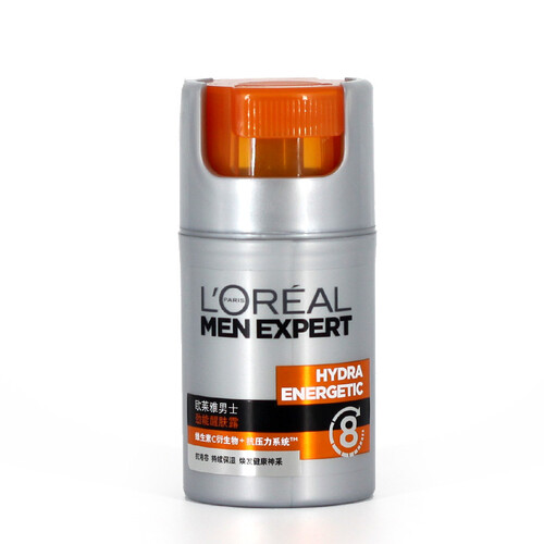 欧莱雅（LOREAL）男士润肤面霜保湿乳液抹擦脸油的护肤化妆品 【明星款】劲能醒肤露8重功效50ml
