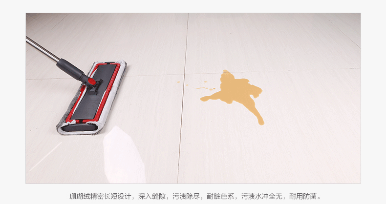 茶花平板拖家用伸缩木地板省力大号拖把地拖拖布墩布拖把