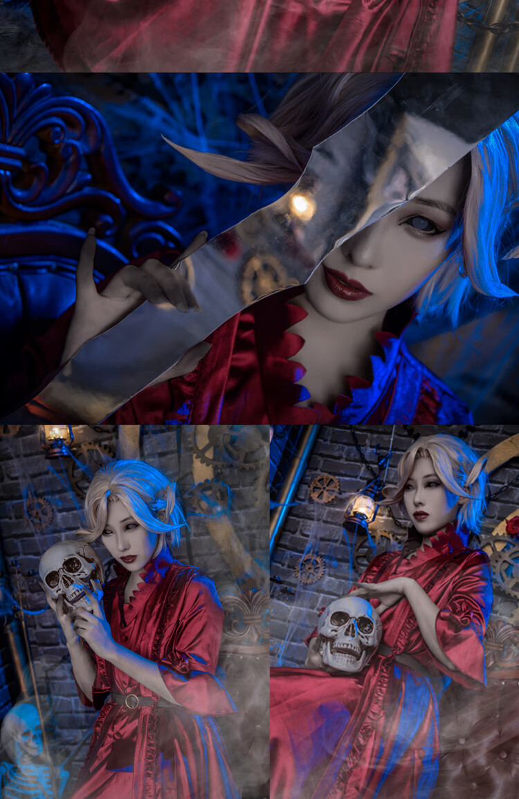 第五人格cos服红夫人 血之女王女 新监管者cosplay服装 红夫人高跟鞋