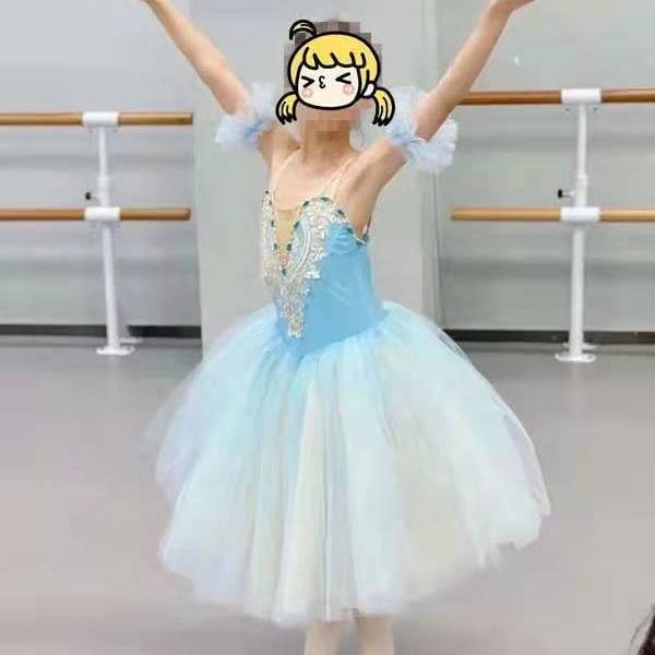 冬季精选儿童芭蕾舞裙女童蓬蓬裙演出服吊带纱裙幼儿小天鹅舞蹈表演服