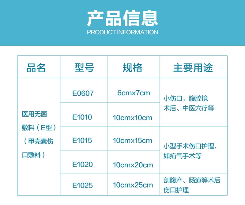 京选好货甲壳素伤口敷料手术伤口愈合贴促进长肉包扎伤口敷料贴创面