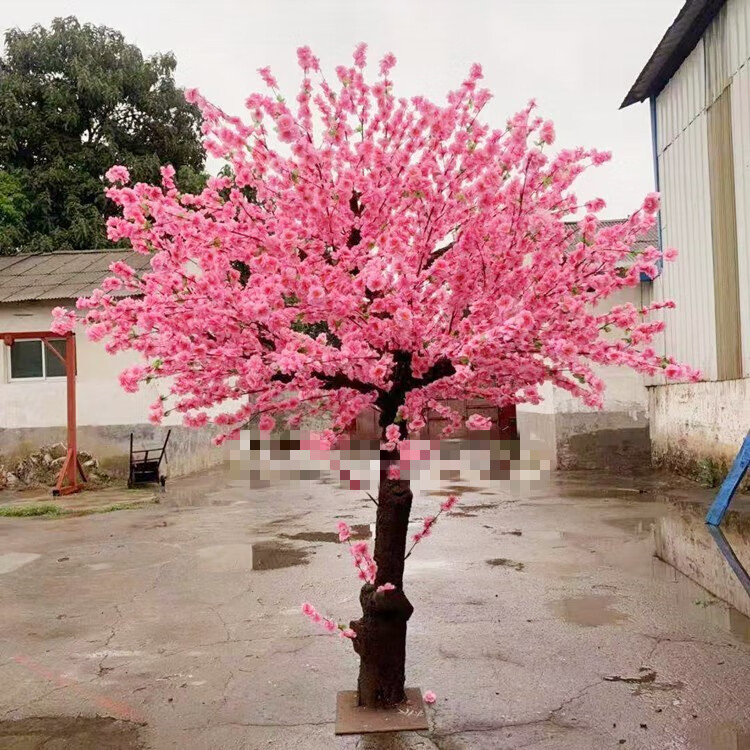 一木代传假桃树大型仿真桃花树春节摆花桃花新年许愿树樱花梅花腊梅树