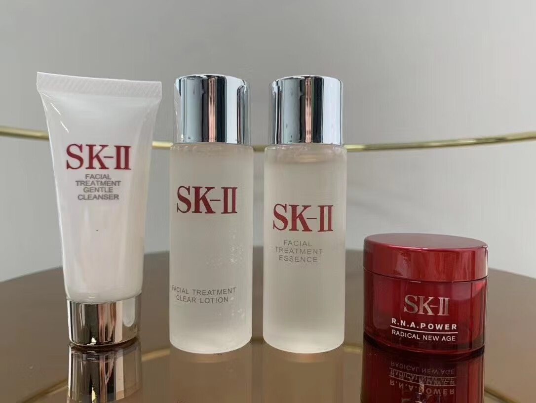 SK神仙水乳小样四件套装sk小灯泡化妆品护肤两件套试用旅行装 小样旅行四件套