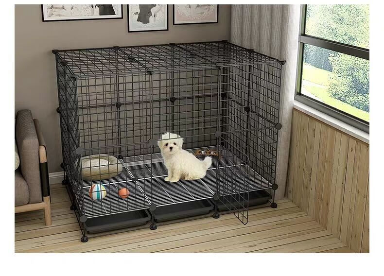 y狗笼子室内中型带厕所狗狗围栏宠物泰迪柯基小型犬猫笼窝家用别墅地