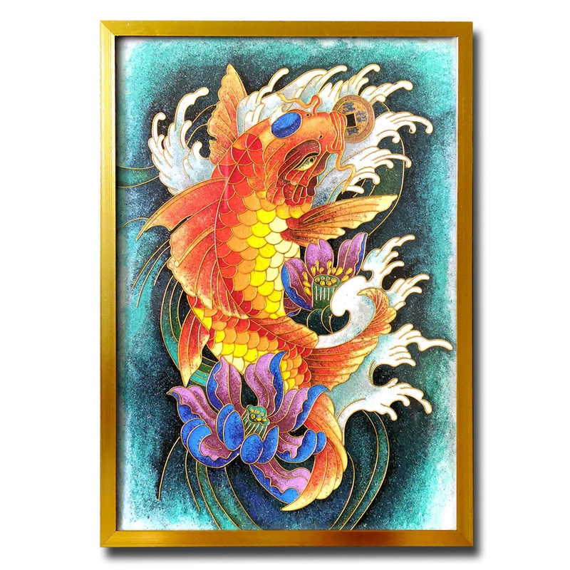 2022新款掐丝珐琅手工材掐丝珐琅画diy手工材料景泰蓝掐丝画金丝画