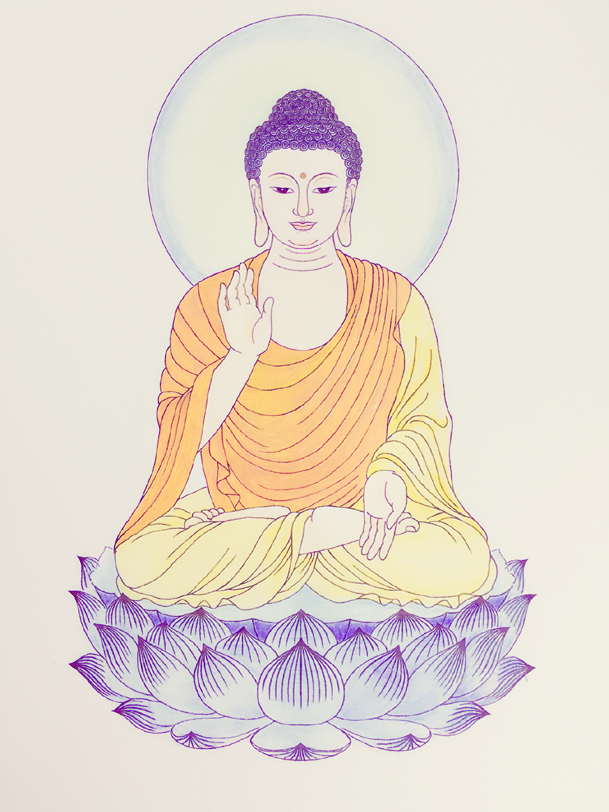 唐卡涂色佛像描金 静心diy手绘【涂色世界】sn4431 涂色加厚纸 42*30