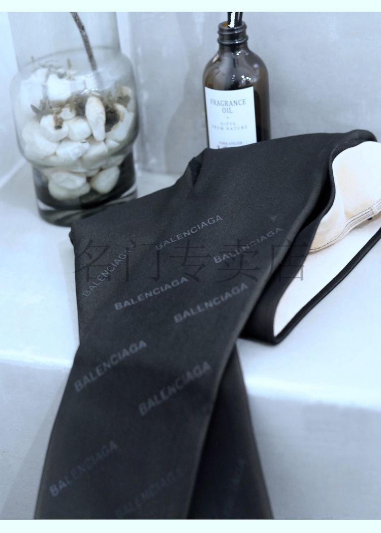 新款69巴黎世家同款绫黑丝网红丝袜经典世家黑丝袜秋冬款b字母网红