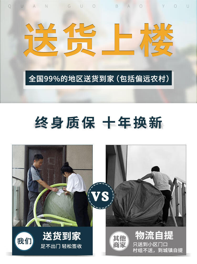 梵派(FAPOLITE)网红编绳吊篮藤椅室内鸟巢家用秋千椅阳台可折叠吊椅摇篮椅 吊顶款:可折叠棉绳单人