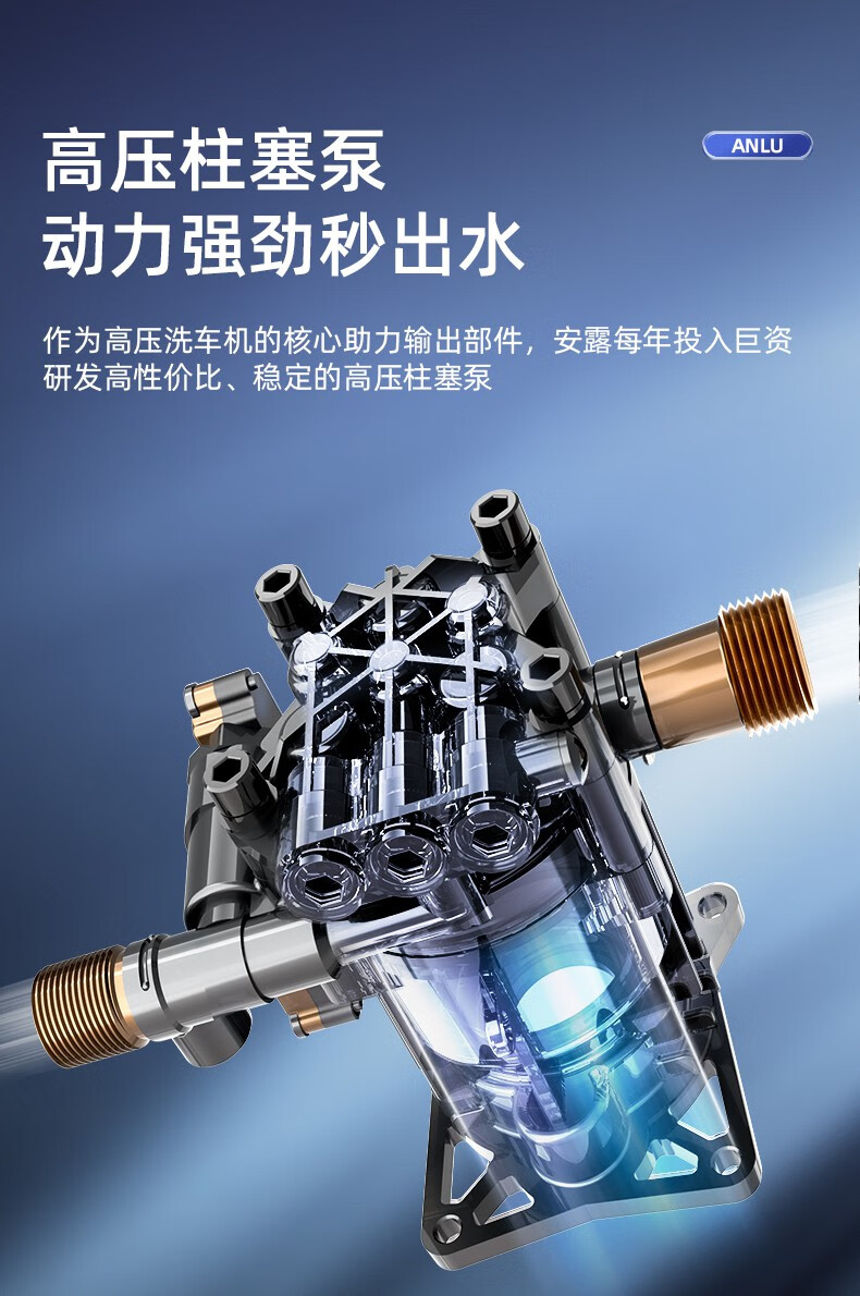 安露洗车机家用清洗机器高压大功率便携手提洗车神器水枪220v水泵hf60