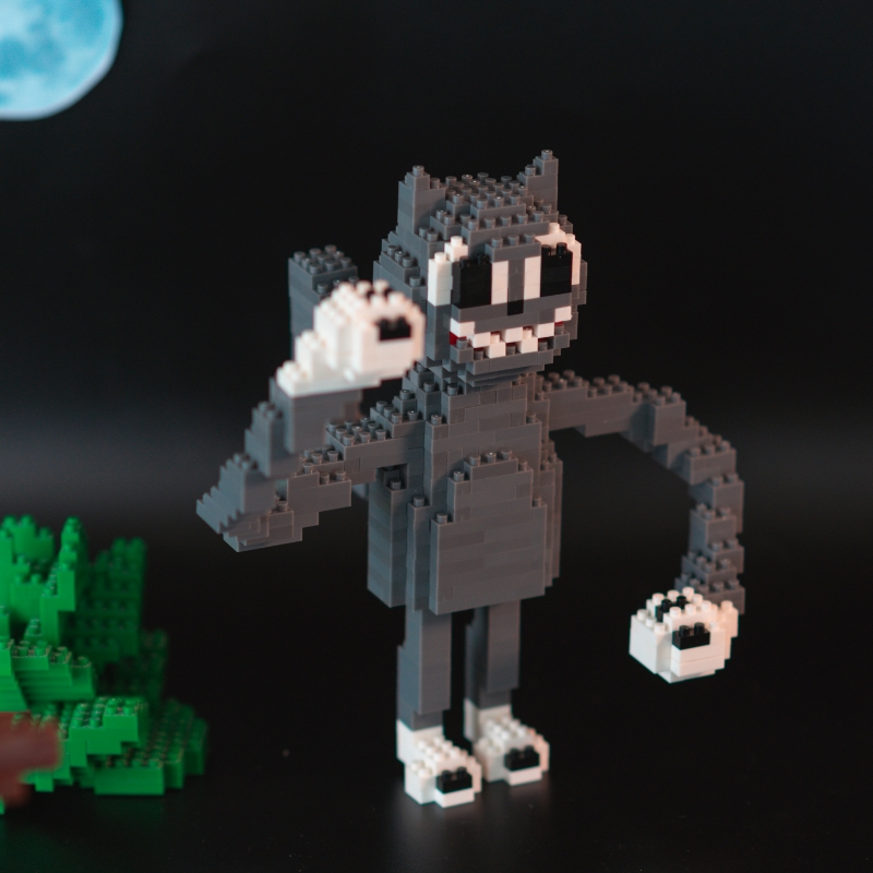 scp6789收容失效汽笛人笛头怪物玩具卡通猫周边都市传说 卡通猫