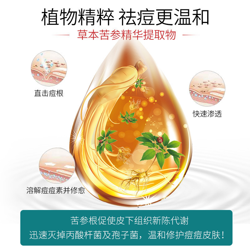 壬二酸15祛痘凝胶百颜世家凝胶软膏乳祛痘去痘印膏闭口粉刺收缩毛孔