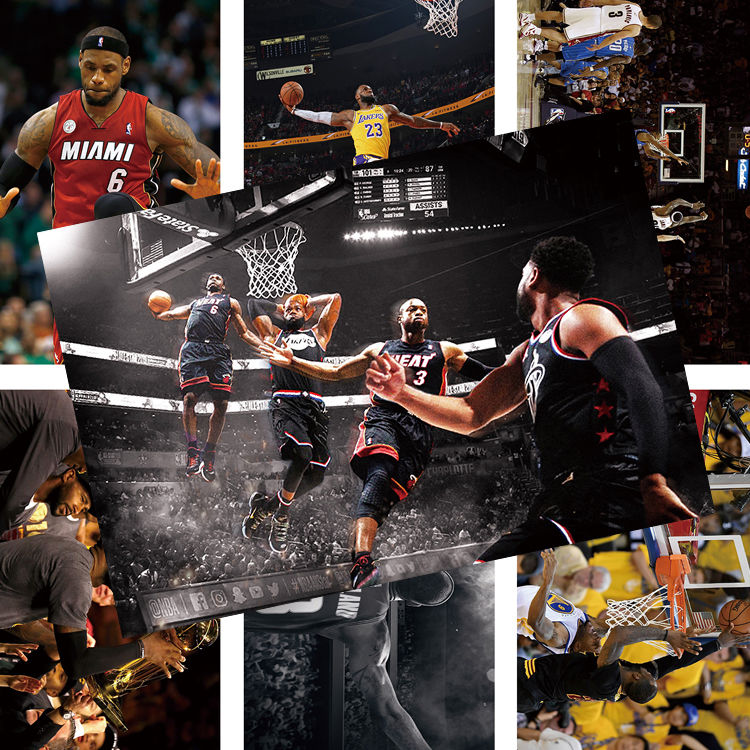 女神节好品质詹姆斯海报勒布朗詹姆斯海报nba湖人队小