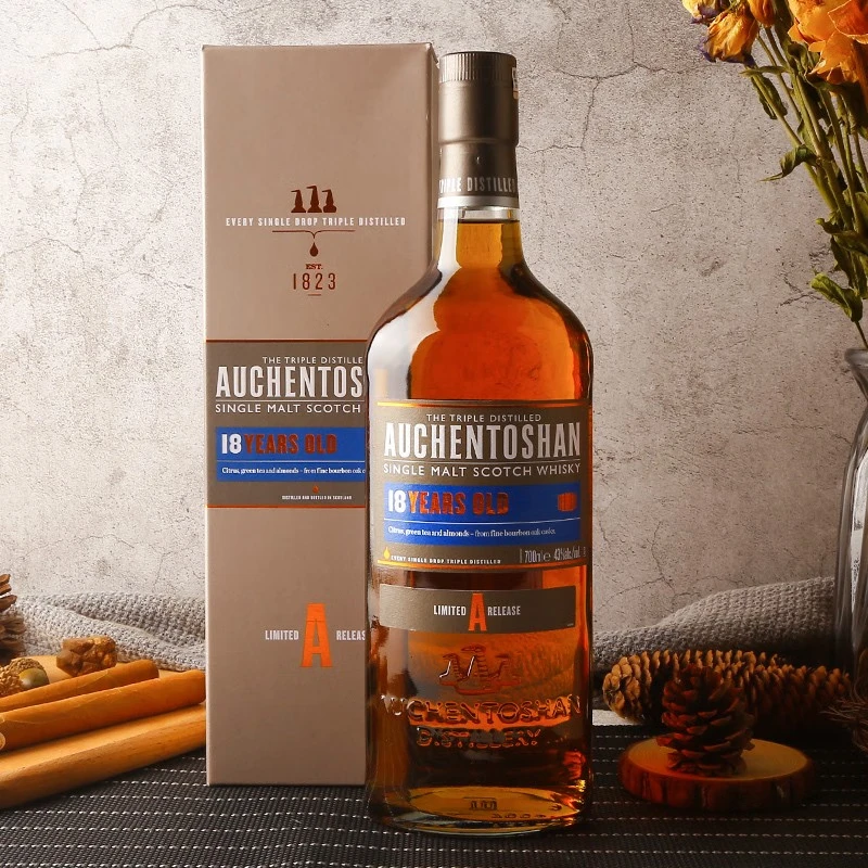 Auchentoshan Auchentoshan Scottish Single Malt Whisky Low-Property Area  Original Imported Wine Auchentoshan 18 Years Old