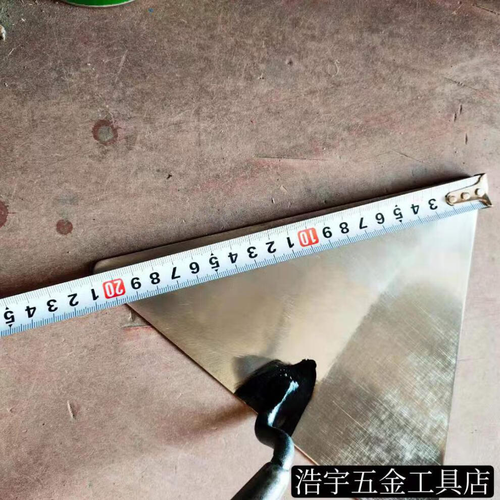 东北大连瓦工三角大铲砌砖铲砌墙抹子砌墙刀木柄方铲条形大铲金厂三角