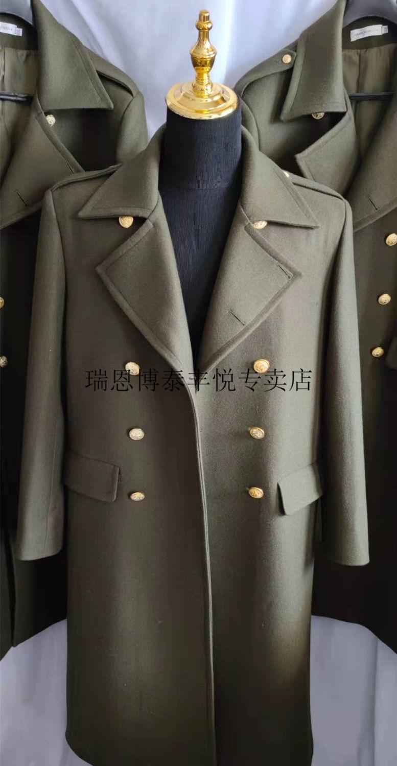 87式大衣军大衣男毛呢大衣定制加厚加棉款个人冷库专用老兵老款军绿色