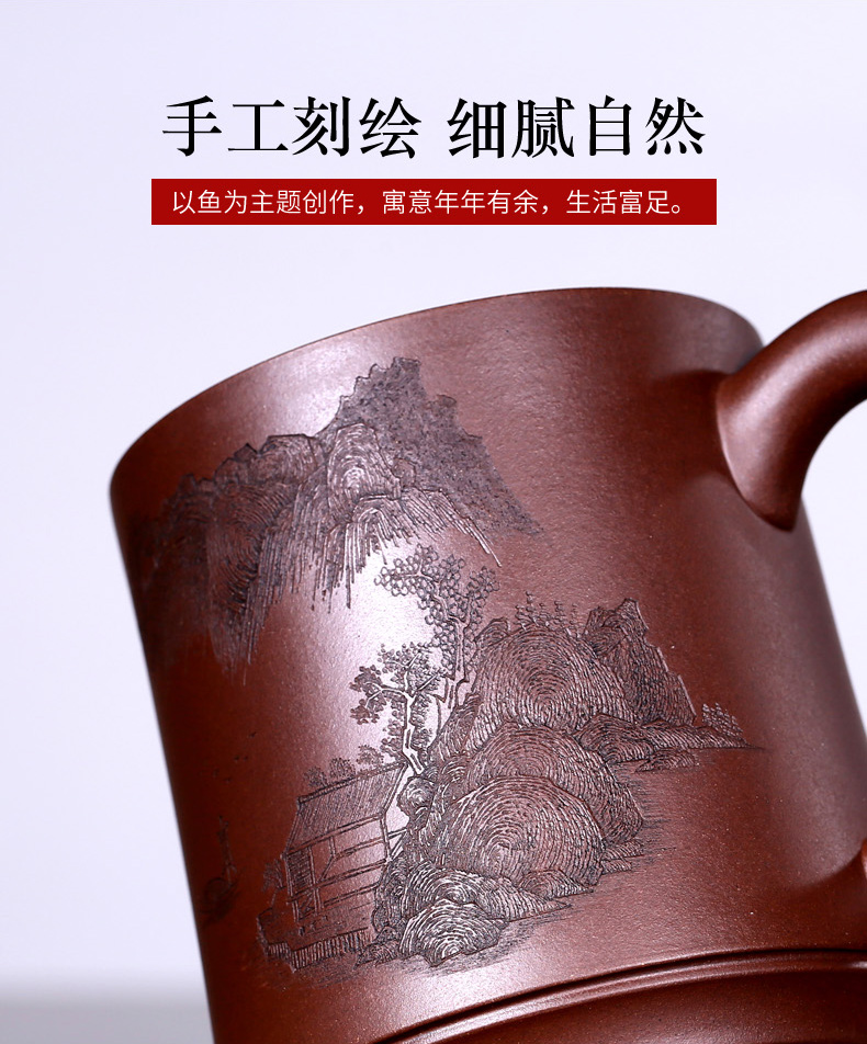 重器名家储立强高端紫砂壶茶杯办公室名家精品紫砂杯宜兴原矿紫砂纯全