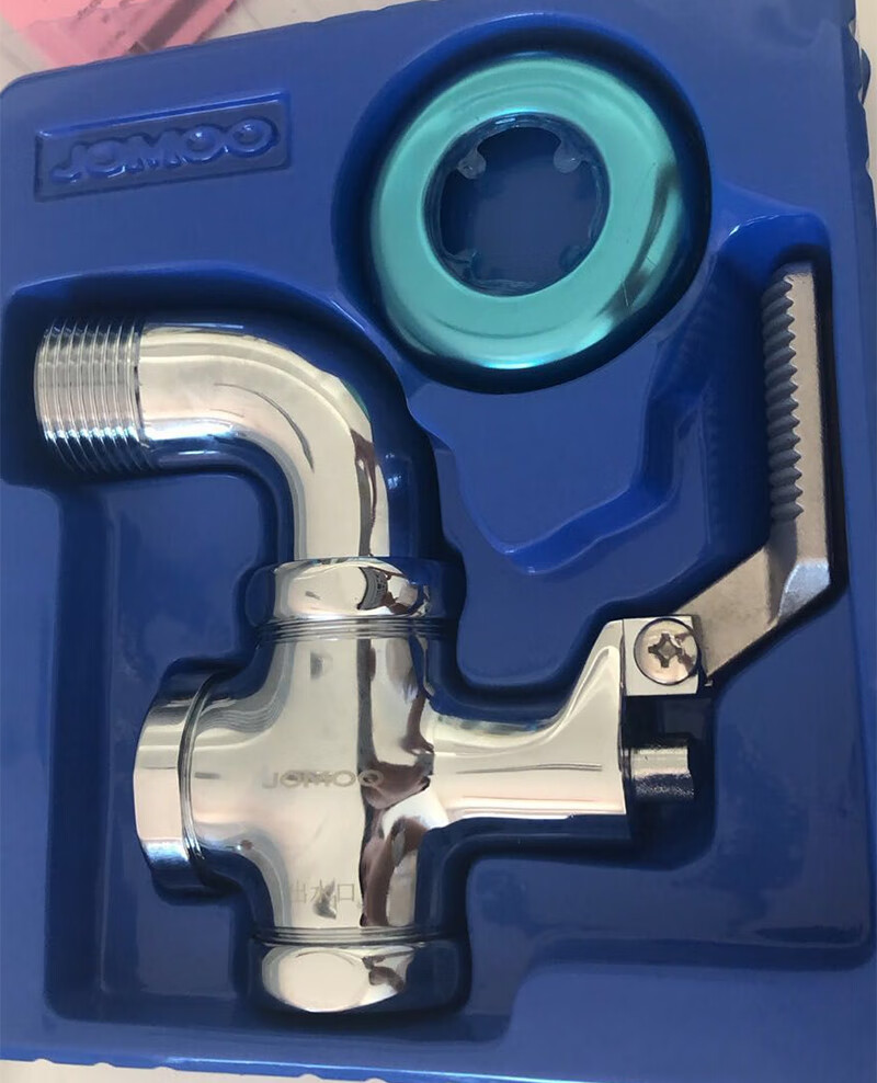 九铜入墙带弯头脚踏阀蹲便器大便池冲水阀脚踩阀8440