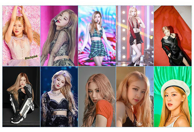 blackpink2020收藏盒,blackpink水果系列 blackpink2020收藏盒 blackpink朴彩英rose周边3寸写真小卡100张 钱包