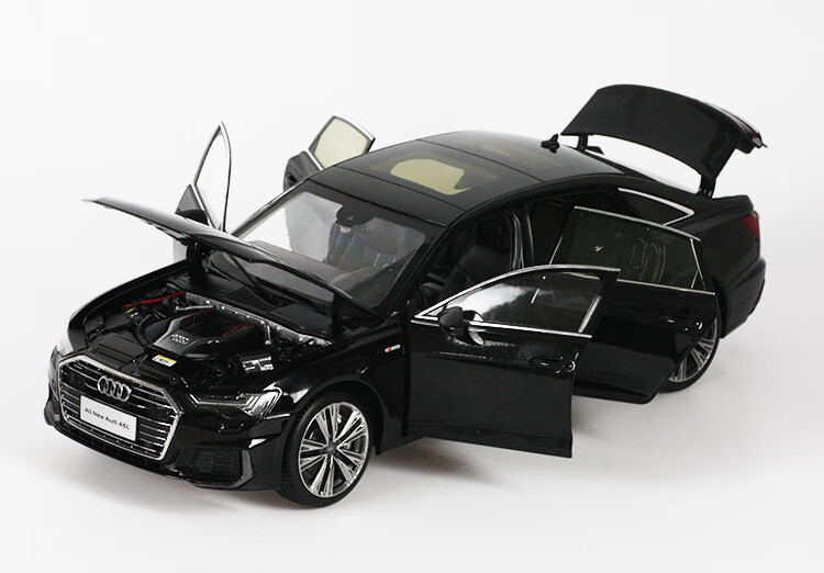 2019款奥迪audia6l车模118奥迪a6l合金汽车模型银色