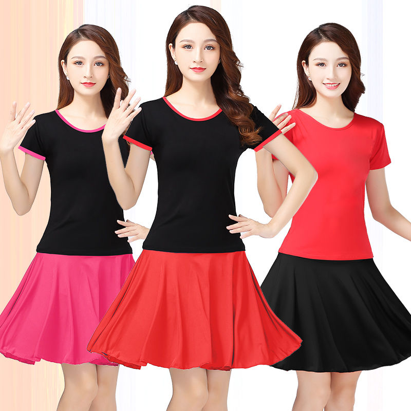 【2021新款】 中老年广场舞服装运动裙子套装跳舞衣服女舞蹈套裙季