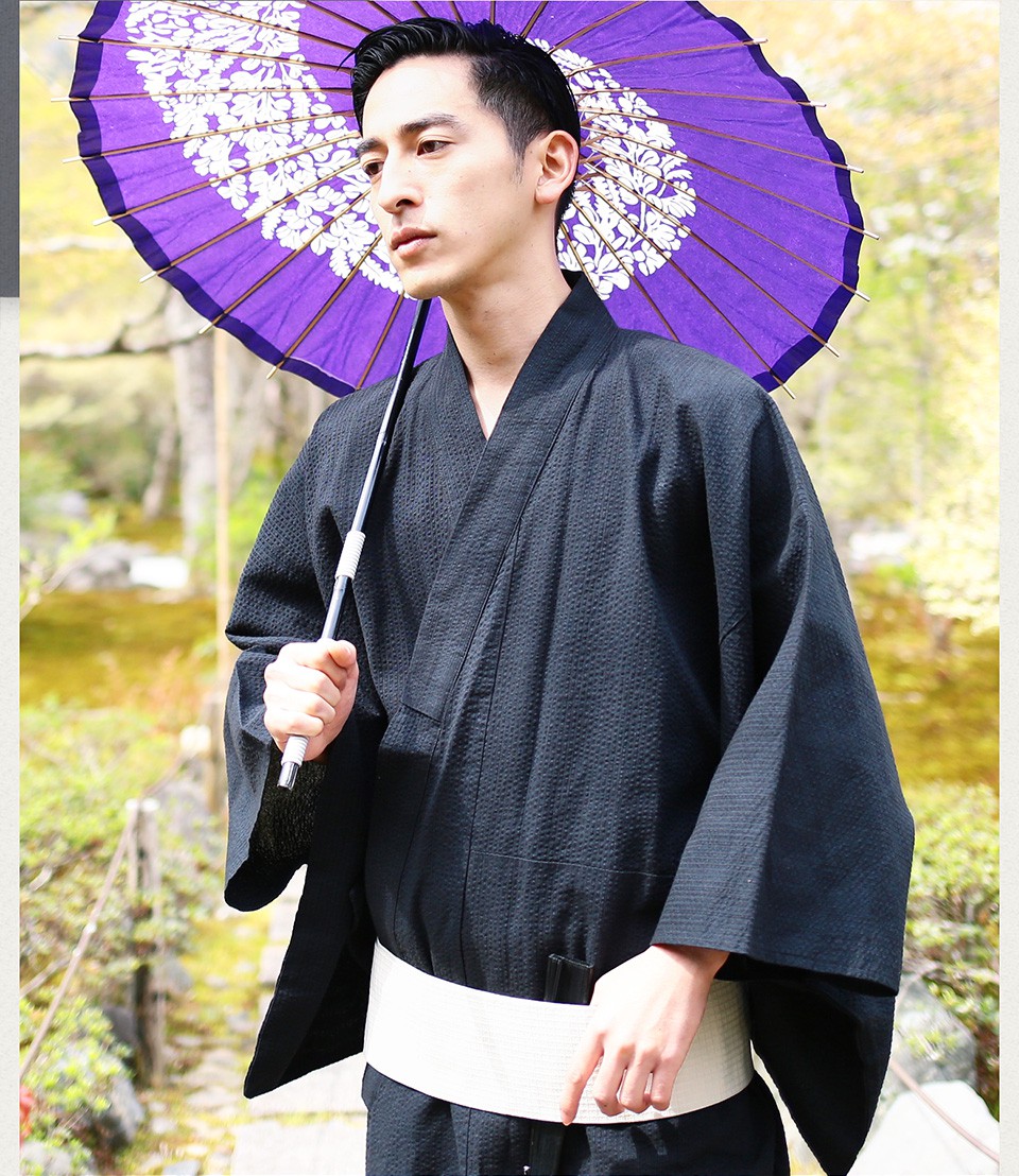 【男士和服】日本传统和服浴衣日式和风cos正装传统浴衣睡衣纯棉套装