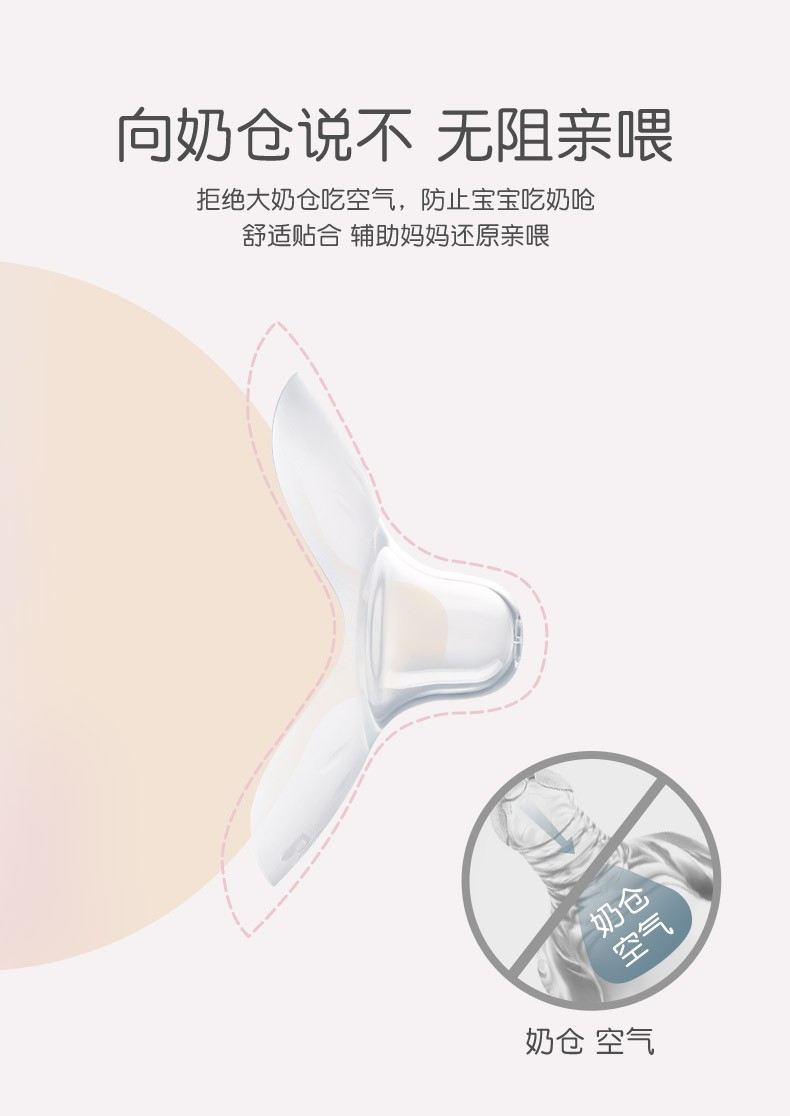 贝亲(pigeon) 硅胶乳头保护罩 硅胶奶盾 乳头保护器 柔软型 qa68蝶