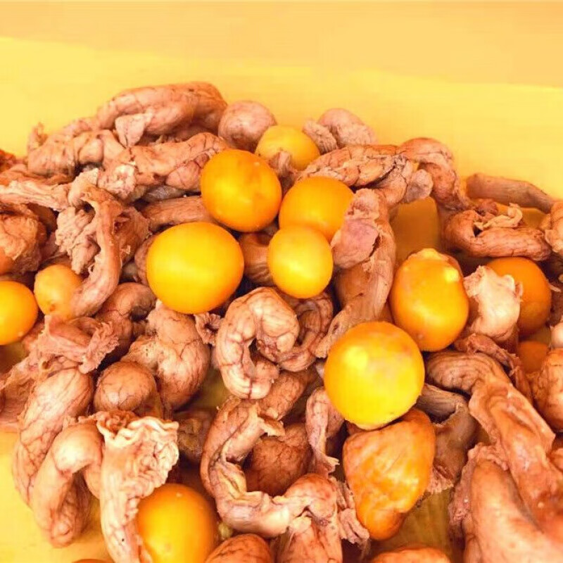 鸡腰子熟食500g鸡肠子鸡杂蛋黄熟食混合蛋包道口烧鸡河南特产开袋即食