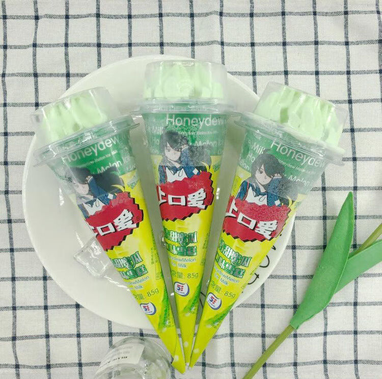 冰淇淋清甜蜜瓜甜筒罗曼思千层雪口味冰激凌 上口爱罗曼斯雪糕25盒
